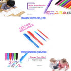 Vibrierende rostfreie Spitzen-Luft-löschbarer Stift der Farbe2