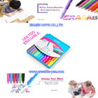 Schreiben Sie vibrierender Farbtinte löschbaren Markierungs-Stift glatt
