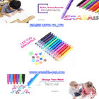 Schreiben Sie vibrierender Farbtinte löschbaren Markierungs-Stift glatt