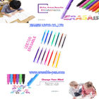 20 Farbe-Frictions-Clicker-löschbare Stift-Nachfüllungen